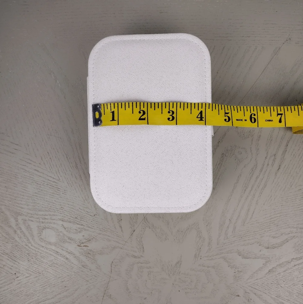 Cream Travel Jewelry Case
